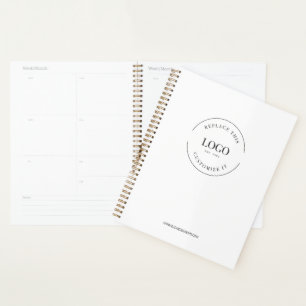 Professional Large Custom Logo Website Branded Planner