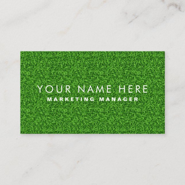 professional Lawn Care Landscaping Business Card (Front)