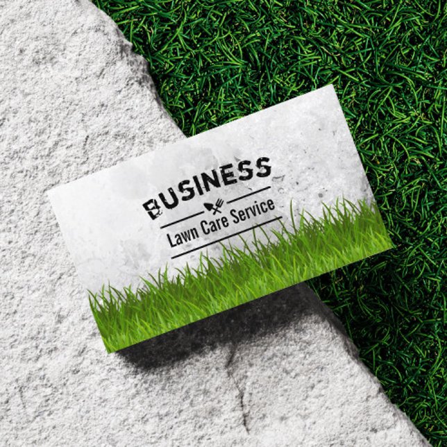 Professional Lawn Care & Landscaping Service Business Card (Creator Uploaded)