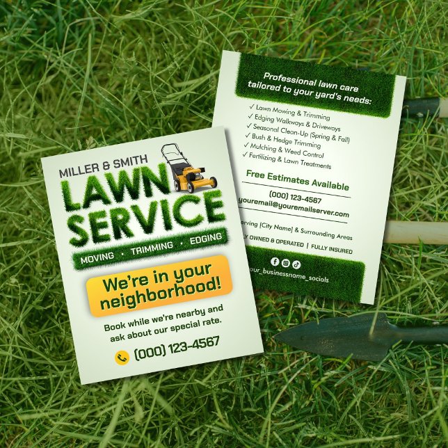 Professional Lawn Care Service Flyer (Creator Uploaded)