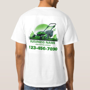Professional Lawn Mowing Landscaping Custom Logo T-Shirt