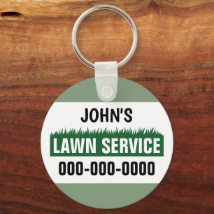 Professional Lawn Service Keychain