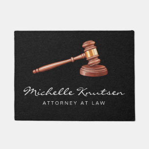 Professional Lawyer Attorney luxury Black  Doormat