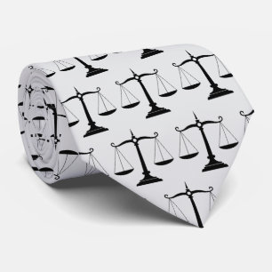Professional Lawyer Attorney luxury Black White    Tie