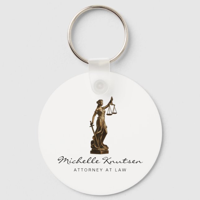 Professional Lawyer Attorney luxury  Key Ring (Front)