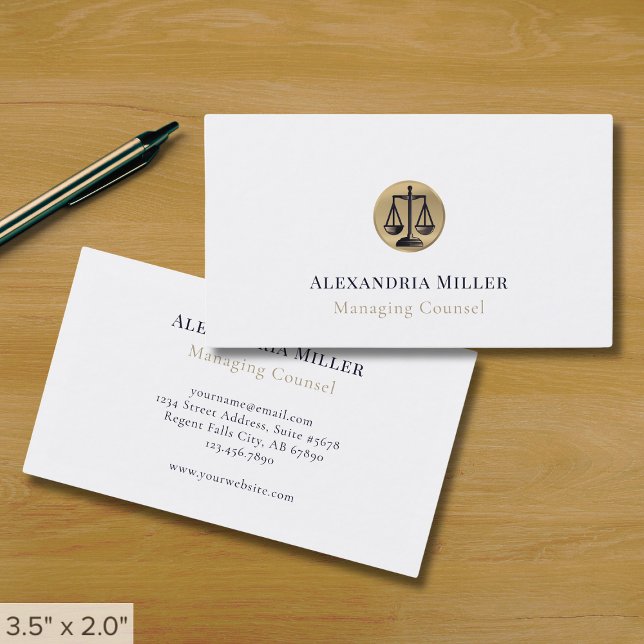 Professional Lawyer Business Card (Creator Uploaded)