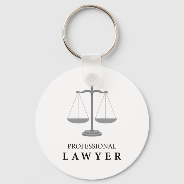 Professional Lawyer Key Ring (Front)