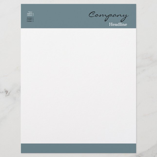 Professional Letterhead (Front)