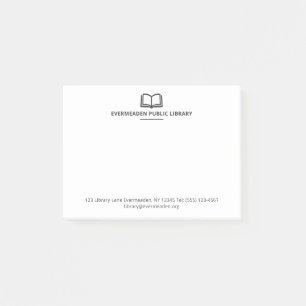 Professional Librarian Library Name Simple Post-it Notes