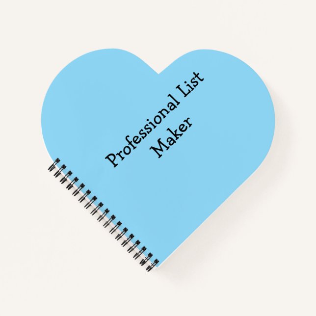 Professional List Maker Notebook (Front)