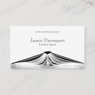 Professional Literary Agent Book Business Card