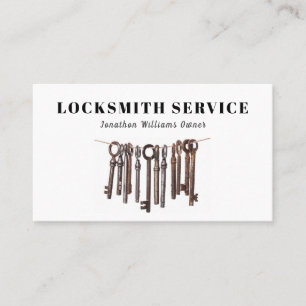 Professional Locksmith Service Business Card