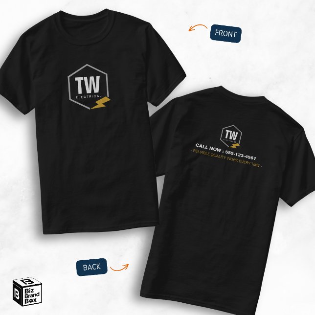 Professional Logo Electrician Electrical Services T-Shirt (Professional Logo Electrician Electrical Services T-Shirt)