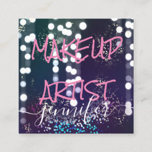 Professional Logo Nails Beauty Hair Film Maker Square Business Card