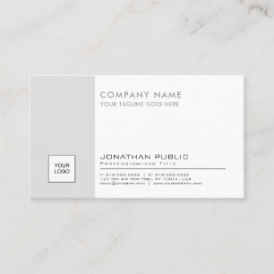 Professional Logo Plain Corporate Modern Elegant Business Card