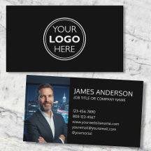Professional Logo Profile Photo Minimalist Black