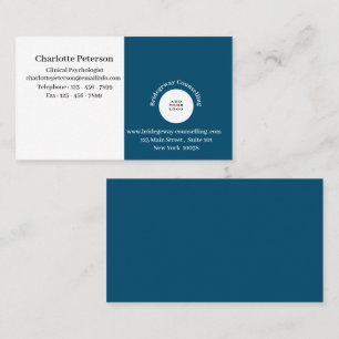 Professional  Logo Psychologist & Counsellor  Business Card