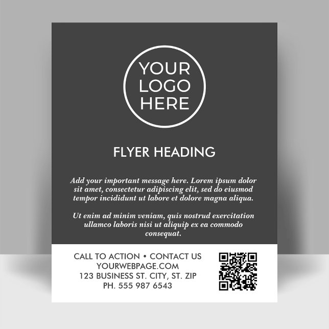 Professional Logo QR Code Business Template Flyer (Creator Uploaded)