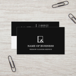 Professional Logo Window Cleaning Service  Business Card