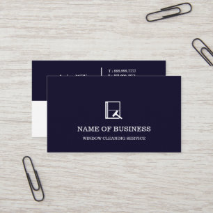Professional Logo Window Cleaning Service  Business Card