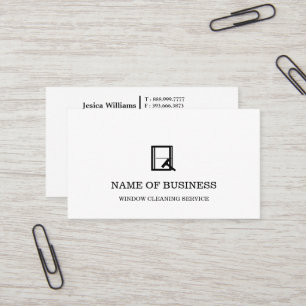 Professional Logo Window Cleaning Service  Business Card