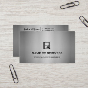 Professional Logo Window Cleaning Service  Business Card