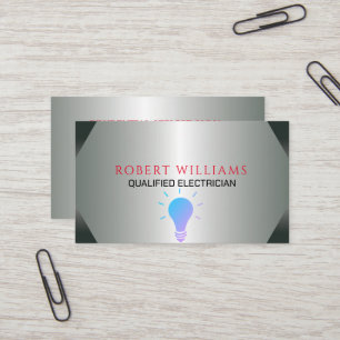 Professional Looking Electrician Business Card