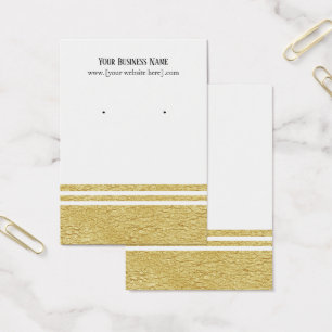 Professional Luxe Faux Gold Earring Display Cards