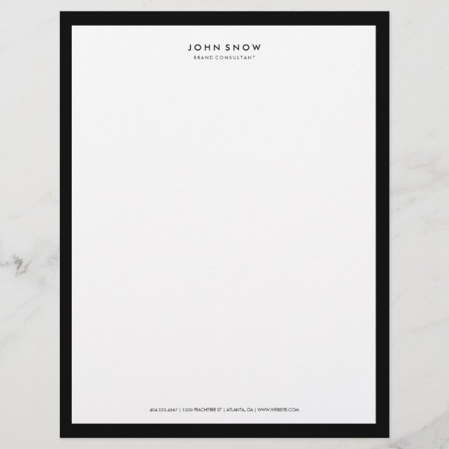 Professional Luxe Letterhead (Front)