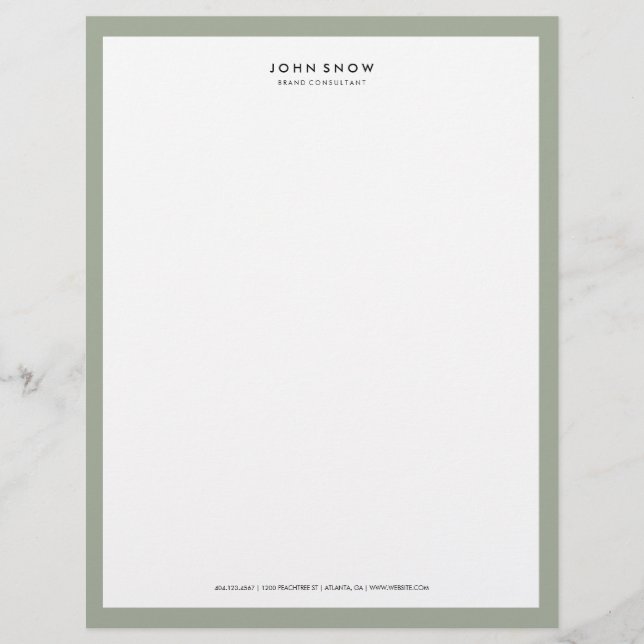 Professional Luxe Letterhead Template (Front)