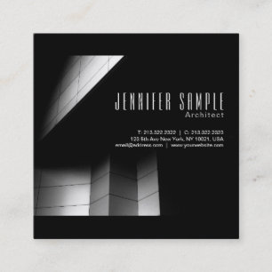 Professional Luxury Architecture UV Matte Square Business Card