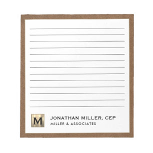 Professional Luxury Lined Notepad