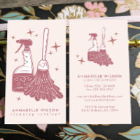 Professional Maid & House Cleaning Business Card