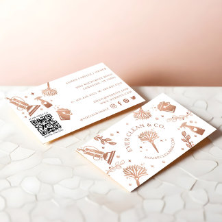 Professional Maid & House Cleaning Tools/Supplies Business Card