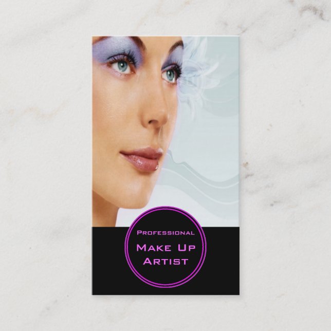 Professional Make Up Artist Business Card (Front)
