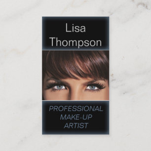 Professional Make-Up Artist / Makeup Model Business Card