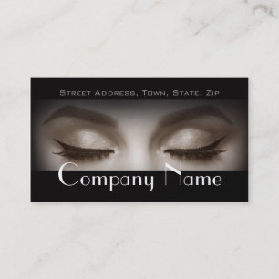 Professional Make-Up Artist / Makeup Model Business Card