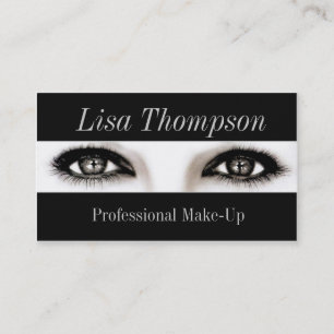 Professional Make-Up Artist / Makeup Model Eyes Business Card