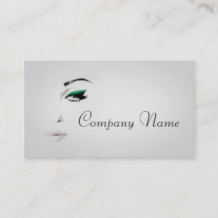Professional Make-Up Artist / Makeup Model Face Business Card