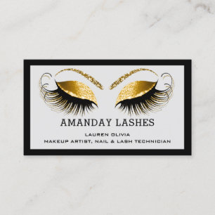 Professional Makeup Appointment Card Grey Black
