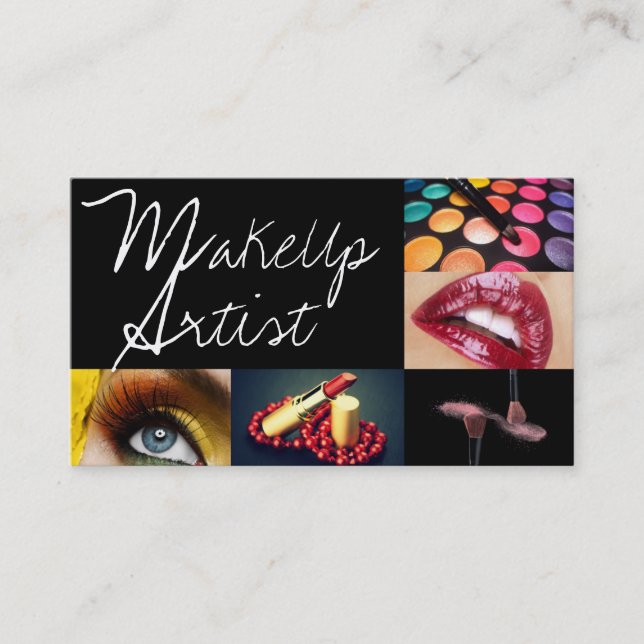Professional Makeup Artist Business Card (Front)