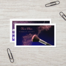 Professional Makeup Artist Business Cards 