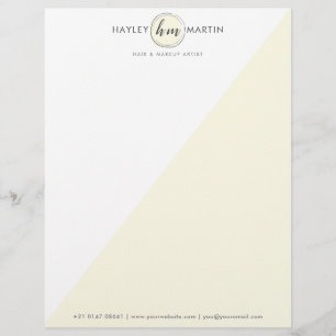 Professional Makeup Artist Business Custom Letterhead