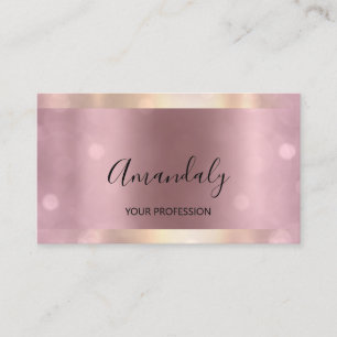 Professional Makeup Artist Event Planner Rose Vip Business Card