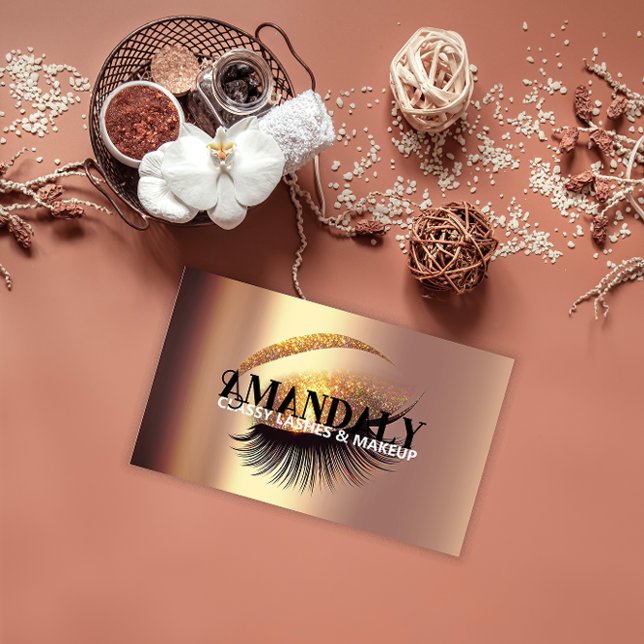 Professional Makeup Artist Eyelash QR CODE LOGO Business Card (Professional Makeup Artist Eyelash QR CODE LOGO Business Card)
