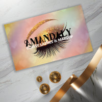 Professional Makeup Artist Eyelash QR LOGO Gold 