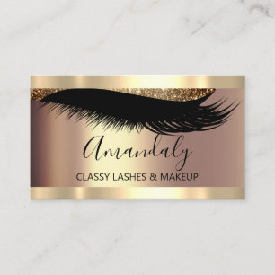 Professional Makeup Artist Eyelash Unique Modern Business Card