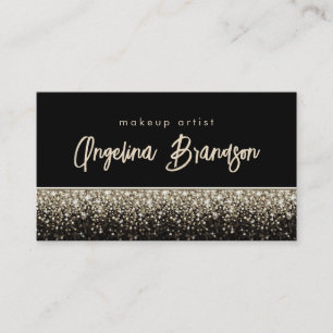 Professional Makeup Artist Glamour Glitter Card