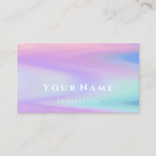 Professional Makeup Artist Modern Holograph Business Card