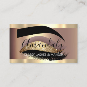 Professional Makeup Artist Waxing Lash Extension Business Card